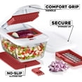 thumbnail image 2 of Valore Vegetable Chopper with 11-Cup Glass Baking Dish/Food Container and 2 Stainless Steel Cutting Blades - Heavy Duty Large Food Chopper French Fry Cutter for Fruits & Vegetables, 2 of 5