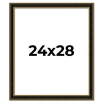 24x28 Frame Gold Antique Vintage Sold Wood Picture Frame | 1.75 Inch Moulding Width | Interior