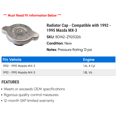 thumbnail image 2 of Radiator Cap - Compatible with 1992 - 1995 Mazda MX-3 1993 1994, 2 of 2