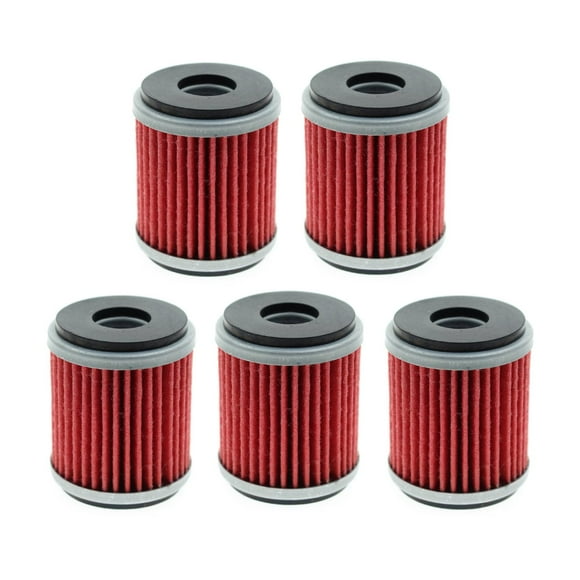 Carbhub HF140 Oil Filter (Pack of 5) for Yamaha YFZ450 YFZ450R 2004-2017 Raptor 250 YFM250 2008-2013