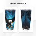 thumbnail image 3 of Rateoe Night Sky Forest Bald Eagle Printed Car Guy Gifts for Men Women Tumbler - 20oz/590ml Vacuum Insulated Stainless Steel Travel Tumbler Cups with Lid & Straw-Straw Two-piece Set, 3 of 8