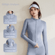 thumbnail image 3 of Abrigo deportivo de primavera y otoño para mujer, ropa ajustada de manga larga para correr, fitness, yoga, chaqueta superior, 3 of 4