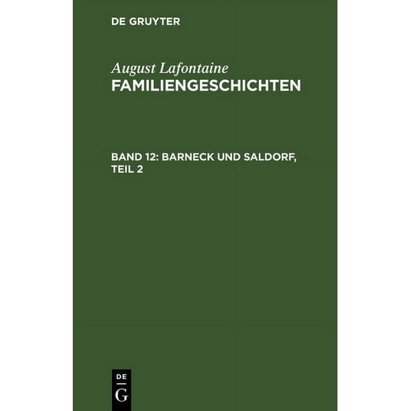 Barneck Und Saldorf, Teil 2 (Hardcover)