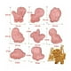 thumbnail image 2 of Cortadores De Galletas Dinosaurios Moldes Repostería 8 pzs, Rosa, 2 of 3