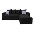 thumbnail image 1 of Sala Esquinera Modular El Bazar Store Samso Negro 240 x 180 cm, Tela Lino nacional, 1 of 4