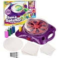 thumbnail image 1 of Creative Kids Spin & Paint Art Kit - Spinning Art Machine + Protector flexible para salpicaduras + 5 botellas de pintura + 8 tarjetas grandes, 8 pequeñas, 4 redondas + 4 crayones blancos | Niños peque, 1 of 3