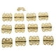 thumbnail image 1 of 12Pcs Antique Bronze/Gold 2927mm Door Cabinet Hinges Furniture Accessories Jewelry Boxes Hinge for Cupboard Furniture Fittings (Color : Gold), 1 of 4