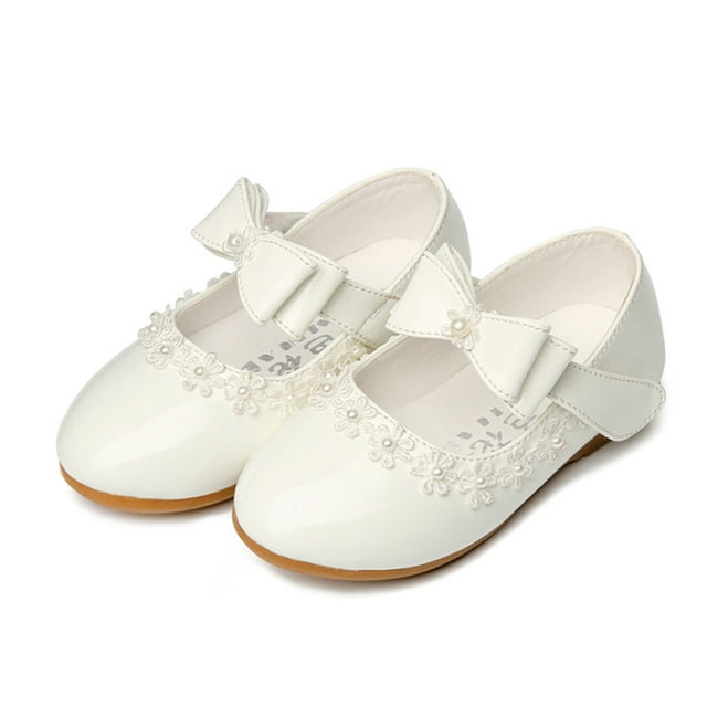 Hawee Dress-up Mary Jane Shoes Pearl Bowknot Dress Shoes (Toddler Girls & Little Girls & Big Girls)