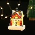 thumbnail image 2 of Kmbangi Christmas Small Village Houses, Cute LED Light Up Snow House Scene Figurine Tabletop Decorations for Home, 2 of 6