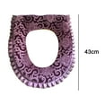 thumbnail image 2 of Funda de asiento de inodoro cálida Dinheiro, lavable, alfombrilla para inodoro con cremallera, 2 of 5