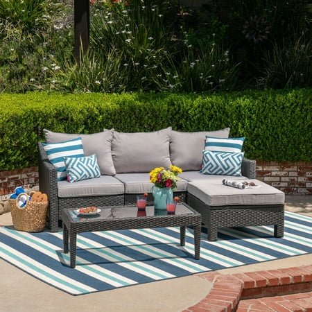 shaped outdoor sofa sectional cushions estelle wicker grey silver