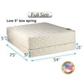 thumbnail image 2 of DS USA Grandeur Deluxe Mattress and Low 5" Height Box Spring Set with Bed Frame Included - Good for your back, Luxury Height, Longlasting Comfort and 2 Sided (Full 54"x75"x12"), 2 of 6