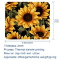 thumbnail image 5 of Sunflower Mousepad 8.3x9.8 Inch Square Non-Slip Rubber Bottom Printed Desk Mat - Suitable for Office and Gaming, 5 of 6