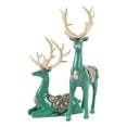 thumbnail image 3 of Reindeer Sculpture Retro Home Decoration Gift Festive Atmosphere Christmas Gift Reindeer Sculpture Retro Home Decoration Festive Atmosphere Home Decor Lover Deer Statue Green, 3 of 7