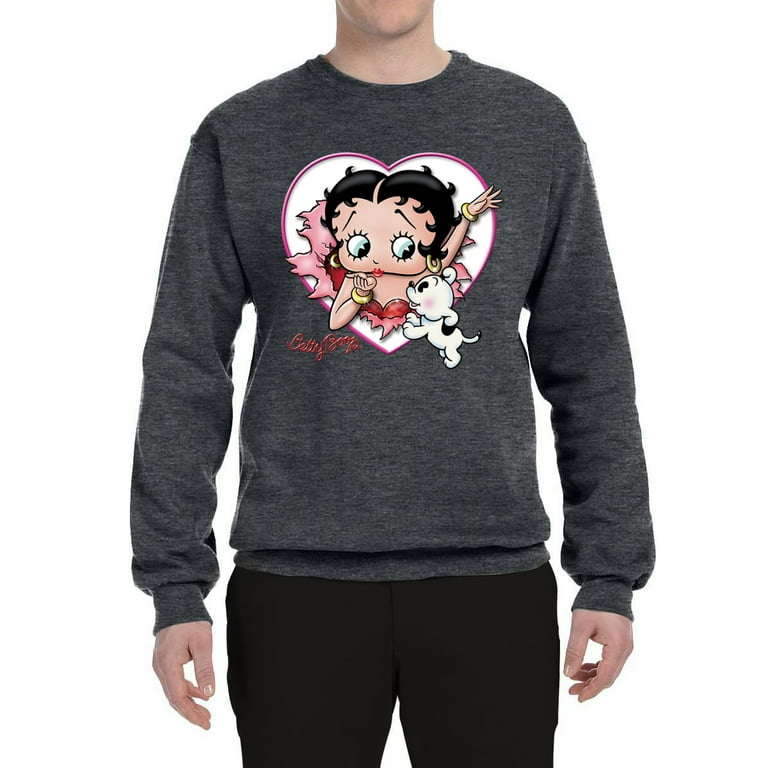 Wild Bobby Betty Boop Heart Blowing Kiss Dog Betty Boop Unisex