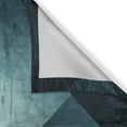 thumbnail image 3 of Ambesonne Abstract Kitchen Curtains, Grunge Modern Cold Palette, 55"x30", Petrol Blue and Dark Teal, 3 of 3