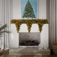 thumbnail image 2 of National Tree Company Pre-Lit Artificial Christmas Garland, Green, Glittery Bristle Pine, White Lights, Decorated With Pine Cones, Plug In, Christmas Collection, 6 Feet, 2 of 3