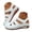 A-White, variant on Womens Wedge Shoes Slingback Outdoor Walking Sandals with Arch Support Hollow Out Closed Toe Summer Leather Slide Shoe Grey 8.5
