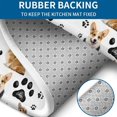 thumbnail image 4 of Corgi Dog and Footprints Bathroom Rugs Sets 3 Piece,Toilet Cover Set,Absorbent Non Slip Bathroom Mats Sets with U-Shaped Contour Rug Toilet Rug Set, 4 of 5