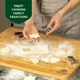 thumbnail image 3 of Royal Craft Wood Bamboo Cutting Board for Kitchen – Extra Large Wooden Butcher Block with Side Handles, Chopping Board for Meat, Turkey, Vegetables & Dough (3XL, 24" x 18"), 3 of 5