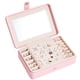 thumbnail image 1 of Caja de joyería, caja de joyería para regalo de cumpleaños de mujer, caja de joyería de cuero grande, almacenamiento de joyas para aretes, caja de collar de joyería, regalos para mujeres, 1 of 7