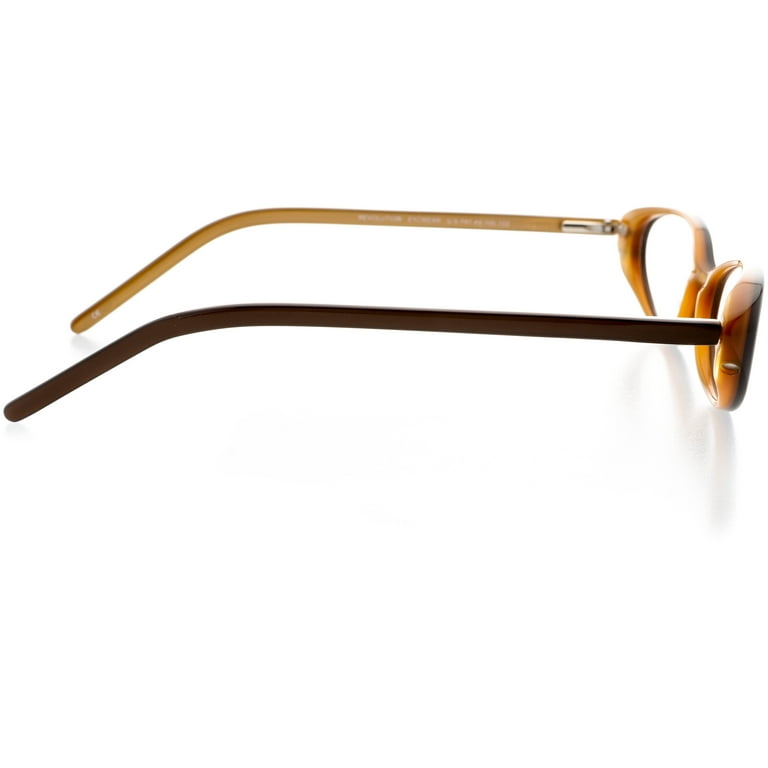 Womens Optical Eyewear Oval Shape, Plastic Full Rim, Satin