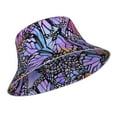thumbnail image 2 of Gaeub Watercolor Butterflies Printed Double Sided Reflective Bucket Hat Foldable Sun Hat for Camping Hiking Fishing, 2 of 9