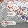 thumbnail image 5 of ZACOO 8x10 Modern Area Rug Machine Washable Living Room Rug Indoor Floor Cover for Bedroom Dining Room Office Ultra-Thin Non Slip Rug Non-Shedding Foldable Accent Rug, Red/Blue, 5 of 8