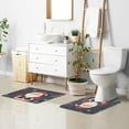thumbnail image 6 of Yayeee Bath Rug for Bathroom Floor Non Slip Rectangle Fluffy Soft Absorbent Mat, 16"x24", Blue Christmas Santa, 6 of 7