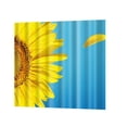 thumbnail image 1 of Nuevas y modernas cortinas de para , girasol, extra de 180 cm con anillos, impermeables, no tóxicas, ecológicas, sin olores químicos, BLESIY Cortina de ducha con ganchos, 1 of 7