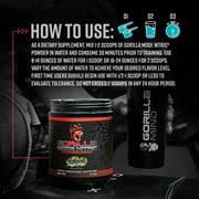 Gorilla Mode Nitric Upgraded Stimulant Free Pre-Workout Powder, Blackberry Lemonade, 1.72 lbs