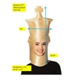 thumbnail image 4 of Rasta Imposta Ultimate Deluxe Beige King&nbsp;Chess Headpiece Halloween Mask Costume, Adult One Size, R1304-OS, 4 of 4