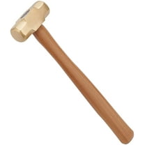 1 Pound 30mm Brass Solid Brass Hammer with Wood Handle for Jewelry Craft Making Tools
