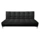 thumbnail image 1 of Sofa Cama Reclinable El Bazar Store Zeus Gris Oxford Terciopelo Futon 3 posiciones Abotonado Sala, 1 of 6