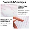 thumbnail image 4 of Sewing Ruler, French Curve Ruler Acrylic Sewing Pattern Maker, Multi-Purpose Pattern Making Ruler Fashion Design Tools for Pattern Making Fabric Cutting, 4 of 7