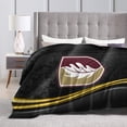 thumbnail image 4 of Elon University Logo Fleece Blanket, Very Soft Microfiber Flannel Blanket for Couch Warm and Cozy for All Seasons, 4 of 6