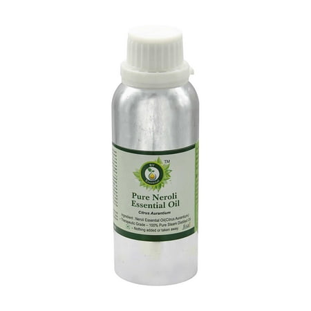 R V Essential Pure Neroli Essential Oil 630ml (21oz)- Citrus Aurantium (100% Pure and Natural Steam Distilled)