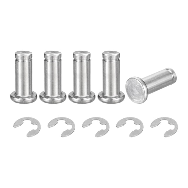 Unique Bargains 5Ensemble M8x20mm Bague d'Enclenchement en Acier Inoxydable 304 pour Localisation
