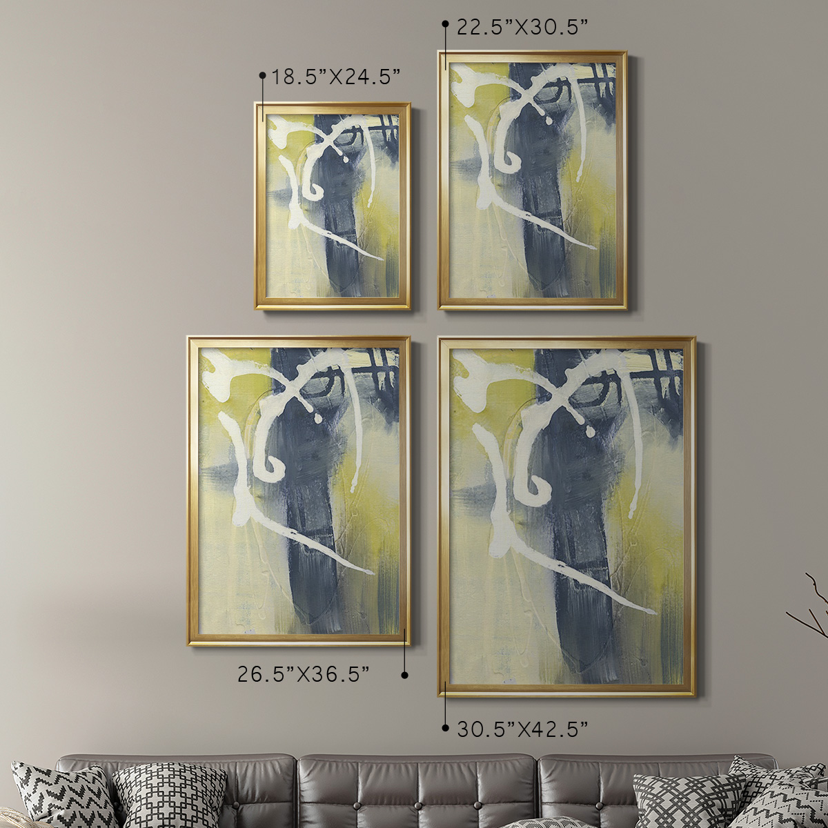 Delightful II Premium Framed Print, in Gold, Black, or Silver - Ready to Hang