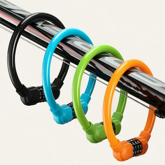Cheers.US Bicycle Chain Lock 4-Digit Resettable Combination Anti-Theft Bike Locks Durable & Anti-Thef for Bike Gate Motorcycle