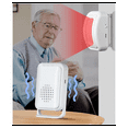 thumbnail image 2 of Bed Sensor Alarm for Elderly Dementia Patients - Wireless Fall Detection & Motion Sensor Alert System for Seniors,1 x host 1 x sensor,White, 2 of 8