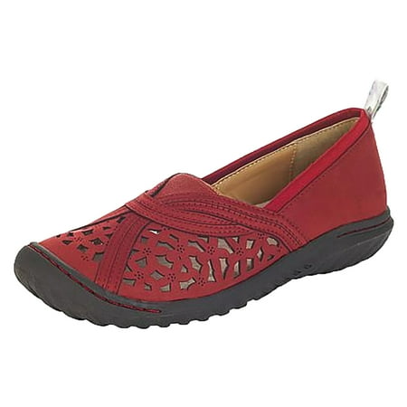 

Women s Ladies Flats Round Toe Sneakers Hollow Out Walking Slip On Shoes