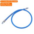 thumbnail image 2 of Uxcell Grease Gun Hose 31.5" 10000 PSI Spring Flex High Pressure Quick Release Grease with 1/8" NPT Threads Blue, 2 of 6