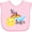 AD-Pink, variant on Inktastic Big Sister- sun and rainbow Girls Baby Bib