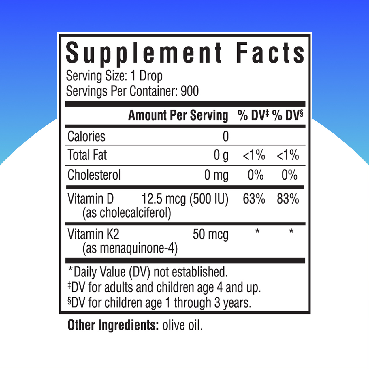 Seeking Health Vitamin D3 + K2 Drops, 1 fl oz (30 ml)