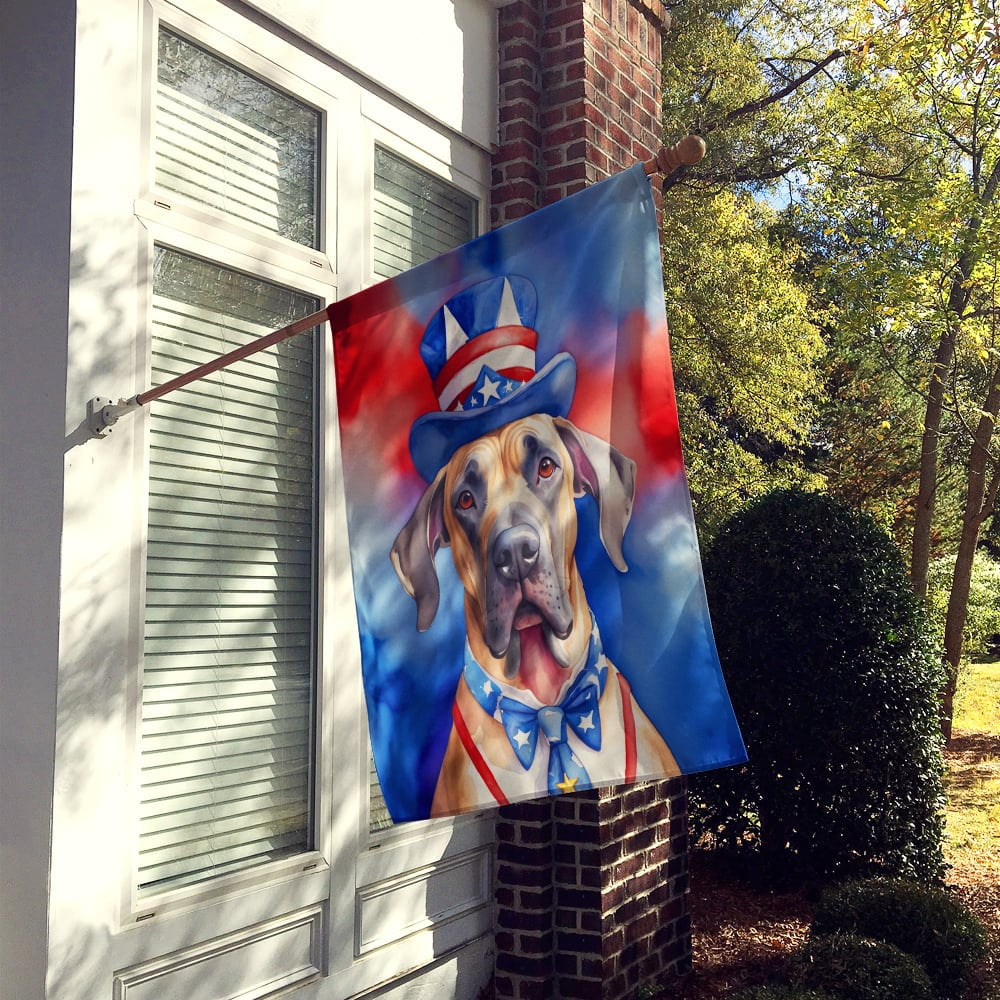 Great Dane Patriotic American House Flag 28 in x 40 in