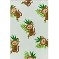 thumbnail image 4 of Coolnut Window Curtain Panels Cute Monkey Holding Twig Grommet Top Room Darkening Thermal Insulated Blackout Window Treatment Drapes 2 Panels W55 x L84 In, 4 of 6