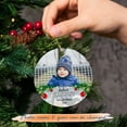 thumbnail image 2 of Grandson's 1 Year Old Ornament, Custom Grandson's 1st with Photo & Name, Personalized Upload Grandson Image Christmas 2025 Ornament, Customized Grandson First Christmas Decor dwgahr, 2 of 6