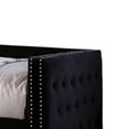 thumbnail image 3 of Suzo Daybed with Trundle, Black Flannelette Upholstery, Nailhead Trim, 3 of 7