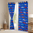 thumbnail image 3 of Castle Fairy Cartoon Car Boy Curtains Pack of 2 (42x84 Each),Car Theme Curtains Blackout,Transportation Theme Bedroom Curtains,Super Cozy Room Decor, 3 of 6